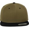 Dvojfarebná klasická šiltovka Snapback (Farba Natural/Čierna)