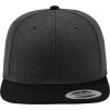 Dvojfarebná klasická šiltovka Snapback (Farba Natural/Čierna)