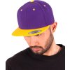 Dvojfarebná klasická šiltovka Snapback (Farba Natural/Čierna)