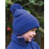 Detská čiapka Junior Pom Pom Beanie (Farba Čierna)