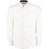 Košeľa Contrast Premium Oxford Button Down LS (Veľkosť S, Farba Biela/Tmavo modrá)