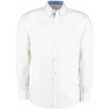 Košeľa Contrast Premium Oxford Button Down LS (Veľkosť S, Farba Biela/Tmavo modrá)