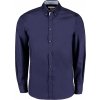 Košeľa Contrast Premium Oxford Button Down LS (Veľkosť S, Farba Biela/Tmavo modrá)