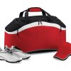 Taška Teamwear Holdall (Farba Black/Classic Red/White)