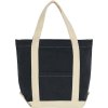 Canvas Denim Shopper (Farba Black Stonewash/Natural)