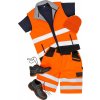 Potlačiteľná bezpečnostná softshellová vesta (Veľkosť S, Farba Oranžová neónová/Čierna)