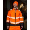 Reflexná bunda Ripstop Safety Softshell (Veľkosť S, Farba Oranžová neónová/Čierna)