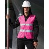 Dámska reflexná vesta Tabard (Farba Ružová neónová, Veľkosť 2XS)