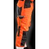 Bezpečnostné nohavice Cargo (Veľkosť XS, Farba Oranžová neónová)