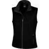 Potlačiteľná dámska Softshell vesta (Veľkosť XS, Farba Biela/Čierna)