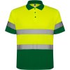 Polokošeľa s reflexnými pruhmi POLARIS (Veľkosť S, Farba GARDEN GREEN/FLUOR YELLOW)