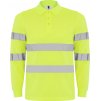 Polokošeľa s reflexnými pruhmi POLARIS L/S (Veľkosť S, Farba GARDEN GREEN/FLUOR YELLOW)