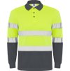 Polokošeľa s reflexnými pruhmi POLARIS L/S (Veľkosť S, Farba GARDEN GREEN/FLUOR YELLOW)