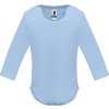 Kojenecké body s dlhým rukávom HONEY L/S, viac farieb (Veľkosť 6/9 mesiacov, Farba WHITE)