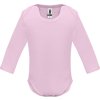 Kojenecké body s dlhým rukávom HONEY L/S, viac farieb (Veľkosť 6/9 mesiacov, Farba WHITE)