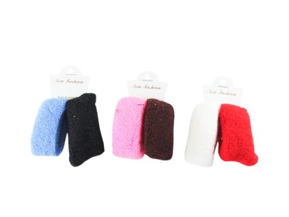 Dây buộc tóc vỉ giấy treo 2ks (Giá/bịch 12 vỉ mix 3 gam màu)