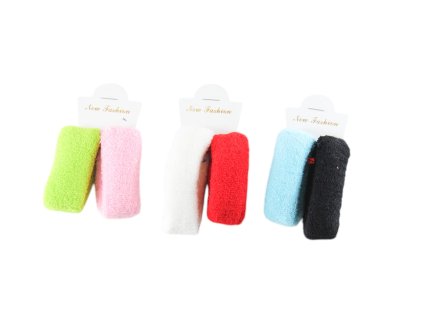 Dây buộc tóc vỉ giấy treo 2ks (Giá/bịch 12 vỉ mix 3 gam màu)