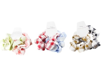 Dây buộc tóc vỉ giấy treo 2ks (Giá/bịch 12 vỉ mix 3 gam màu)