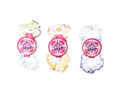 Dây buộc tóc vỉ giấy treo 2ks (Giá/bịch 12 vỉ mix 3 gam màu)