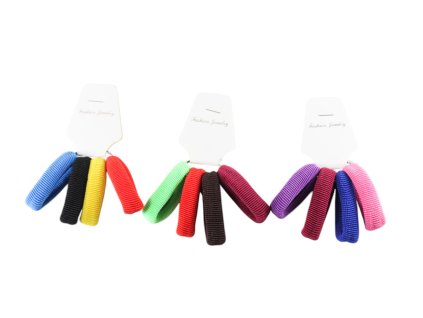 Gumičky do vlasů sada 4ks (Cena/balení 12 sad)