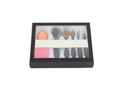 Štětec na make-up sada 5ks + 2 houbičky