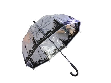 Ô dài cán cong trong suốt viền thành phố (Bịch: 12ks)