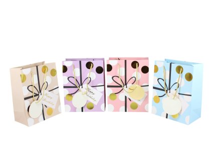 Túi đựng quà hình hộp quà 23x18x10cm (Bịch: 12ks)