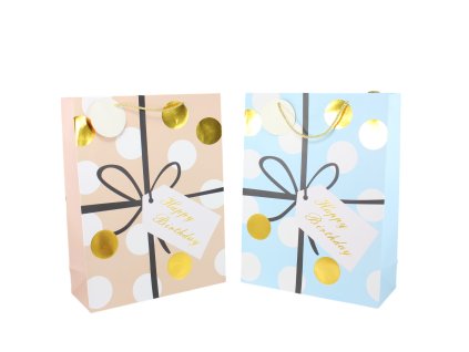 Túi đựng quà hình hộp quà 40x30x12cm (Bịch: 12ks mix 4 gam màu)