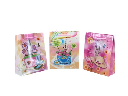 Túi đựng quà hoa 25x20x8cm (Bịch: 12ks)