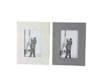 Khung ảnh gỗ bọc vải nhũ cho ảnh 10x15cm