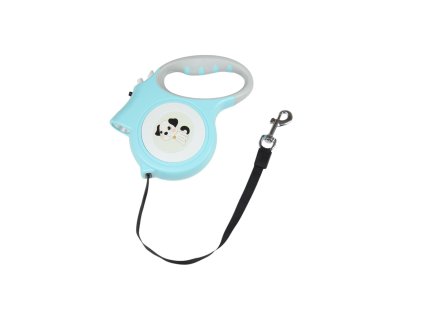 Dây dắt chó rút 5m cho chó đến 35kg hộp nhựa hình chó có đèn