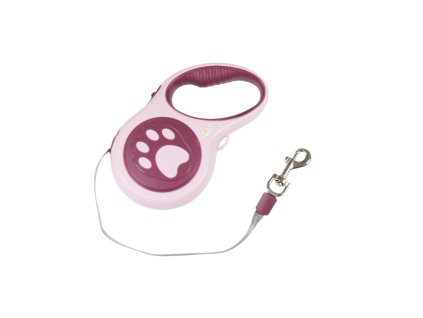 Dây dắt chó rút 5m cho chó đến 15kg hộp nhựa chân chó