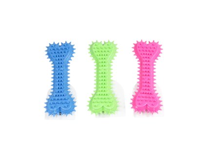 Đồ chơi chó hình xương có gai 15x6cm vỉ giấy treo (bịch: 12ks)