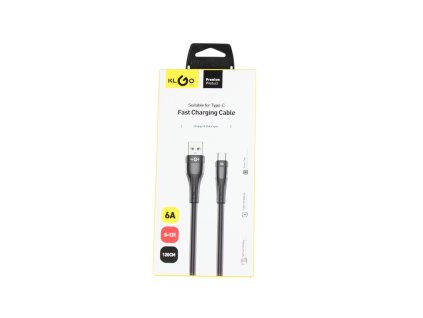 Dây nạp điện thoại cổng USB-A ra USB-C 1.2m 6A trong hộp giấy treo (bịch: 10ks)