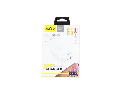 Củ sạc 65W 1xUSB-A + 2xUSB-C