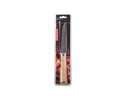 Dao thái gọt rau củ chuôi gỗ nẹp inox 23.8x2cm trong vỉ nhựa treo