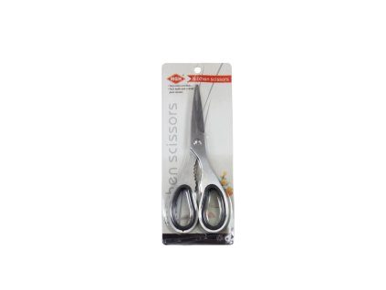 Kéo bếp inox tay cầm đệm cao su trong vỉ nhựa treo (bịch: 12ks)