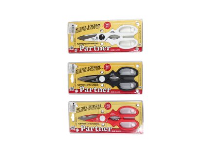 Kéo bếp đa năng chuôi nhựa trong vỉ nhựa treo (bịch: 12ks)