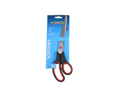 Kéo inox chuôi nhựa 26.5cm vỉ giấy treo (bịch: 12ks)