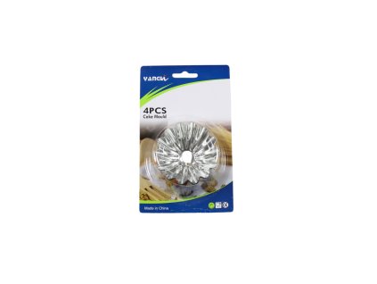 Khuôn đựng bánh inox 4ks trong vỉ giấy treo