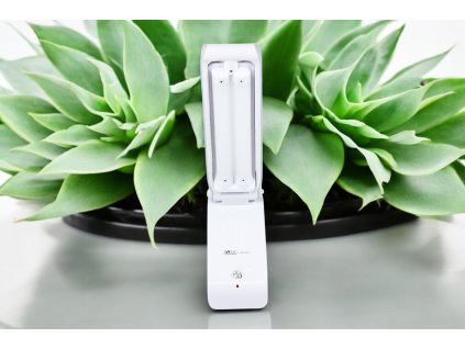 Đèn bàn gấp nạp điện + năng lượng mặt trời