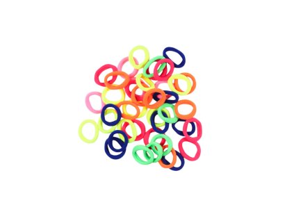 Dây buộc tóc 3.5cm bộ 40ks màu trong gói treo (bịch: 12 gói)