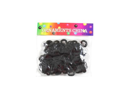 Dây buộc tóc 2.5cm bộ 80ks màu trong gói treo (bịch: 12 gói)