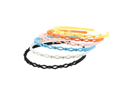 Bờm silicon nhỏ màu đính đá (bịch: 12ks)