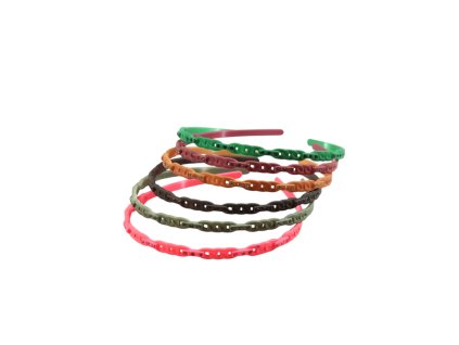 Bờm silicon nhỏ màu đính đá (bịch: 12ks)