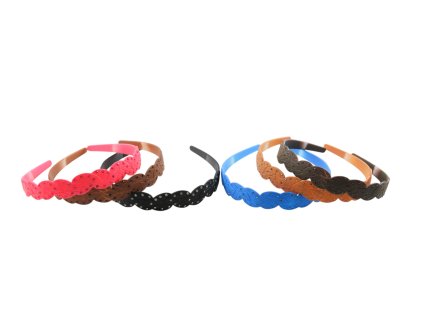 Bờm silicon to màu đính đá (bịch: 12ks)