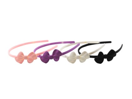 Čelenka do vlasů plastová s motýlkem (Balení: 12ks)