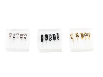 Nhẫn bộ 5ks (Bịch: 12 bộ mix 3 màu)