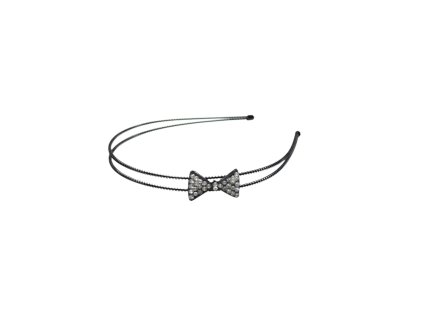 Bờm sắt 2 hàng gắn nơ đính đá (bịch: 12ks)