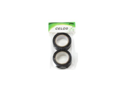 Băng dính điện đen bộ 2ks 6m x 1.7cm trong túi kẹp giấy treo (bịch: 12 bộ)